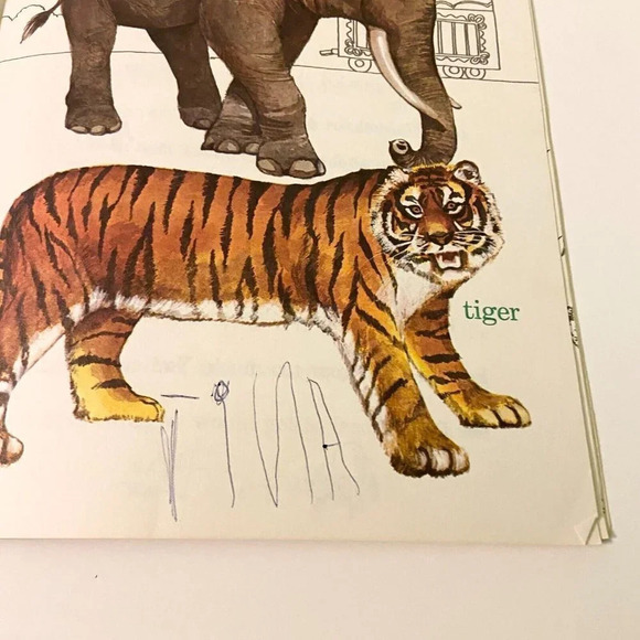 Vintage 1977 Wild Animals Golden Word Bird Book Paperback Golden Press - Picture 9 of 16